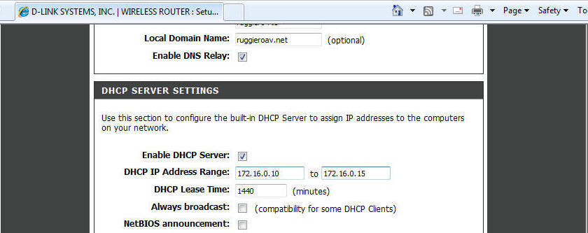 Network Settings